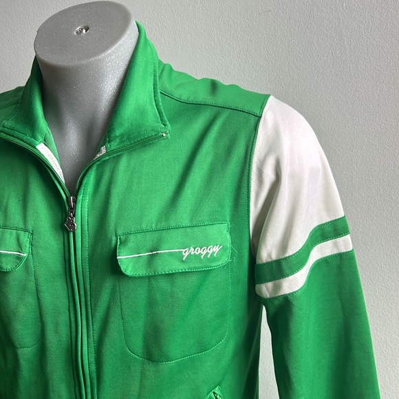 Y2K Groggy Zip Up Sweater Small - Picture 2 of 10